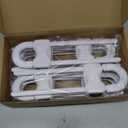 Jetec 10 Pieces Cabinet Locks for Babies, U-Shaped Proofing Drawers Safety Child Locks Adjustable, Easy to Use Childproof Latch for Knob Handle on Kitchen Door Storage Cupboard Closet (White)