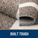 OLANLY Indoor Door Mat, 30x17, Non-Slip Absorbent Resist Dirt Entrance Mat, Washable Low-Profile Inside Entry Doormats for Entryway, Brown