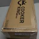 COOKER KING 3 Quart Stainless Steel Saucepan, Nonstick Sauce Pan, Ceramic Suce Pot with Tempered Glass Lid, Induction Pot Compatible with All Cooktops, Dishwasher & Oven Safe(PFAS/PFOA/PTFE Free)