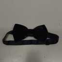 Men's Velvet Bow Tie, Pre-Tied Adjustable Bowties, Silk Black Neckties for Men Women for Party Business Gift