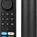 Replacement Remote for FireStick (2nd Gen, 3rd Gen, Stick 4K Max, 4K, Lite) & Cube with Voice Control, Compatible with Hisense, Insignia, Toshiba and Fire Smart TV (Black2)