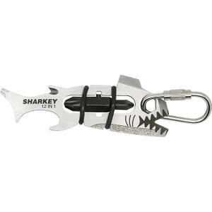 True Utility TU214 Sharkey SharkeyBite Sized 12-in-1 Pocket Multi Tool, Silver, One