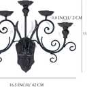 AIM & GGKK Gothic Wall Candle Holder Metal Wall Mounted Candle Sconce for Living Room,Dining Room,Entryway, or Hallway