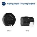 Tork OptiCore Mid-size Toilet Paper Roll White T11, Universal, 2-ply, 36 x 865 sheets, 161990