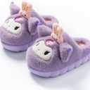 Kuromi with Rabbit Crown Home Slippers for Girls Kids Children - Purple XL Size (Purple,XL)