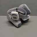 Rechargeable Heated Neck Pillow with Massage, 5000mAh Cordless Neck Heating Pad for Neck Pain, 3-Level Vibration Massage, 104-140℉ Adjustable Temp, 30/ 45/ 60Mins Timer, Type-C Cable & Storage Bag