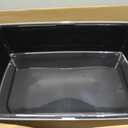 IRIS USA Cat Litter Box XX-Large Open Top with High Sided Walls Tall Scatter Shield Scoop Included Easy Clean Plastic Pan for Big Cats Kittens Multi-Cat Households 30"L x 20"W x 14"H Black
