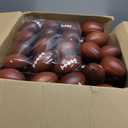 Wettarn 200 Pcs 3.54 Inch Mini Footballs Bulk Foam Small Soft Stress Sport Tiny Balls for Adults Indoor Outdoor Play Rewards Party Favors Gift Decorations (Brown)