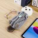 Otter Pencil Pouch, Cute Otter Zipper Pencil Pouch, Plush Animal Pencil Case Bag for Office Classroom Supplies