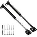 C1608054 20 inch 100 lb Gas Struts with Dual-Side Support T-Bracket(Won't Bend), All-Steel Body Gas Shock Lift Support for Food Truck, RV Bed & Heavy Lid, Set of 4