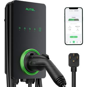Autel 40A Level 2 EV Charger, 240V NEMA 14-50 J1772, WiFi, 25ft Cable Smart App Control, Scheduled Charging, Adjustable Current, Energy Monitoring, and Weatherproof Protection,in-Body Holster