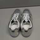 SANYES USB Charging Light Up Shoes Sports LED Shoes Dancing Sneakers (10.5 Women/8.5 Men, Silver)