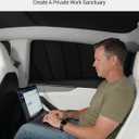 BASENOR [Upgraded Gen2] Tesla Model Y Juniper Side Window Sunshade 2025 2026, 7PCS Full Set Wrinkle-Free Window Covers for Kids, Camping & Privacy Rest, Rear Windshield Reflective UV Protection