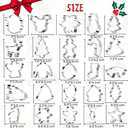 Christmas Cookie Cutters Set of 25 - Stainless Steel Christmas Biscuit Cutter Snowman, Gingerbread Man, Snowflake, Christmas Tree, Beer & More Shapes For Baking Xmas