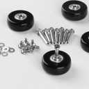 4 Pcs Luggage Replacement Kit, 50mm x 18mm Rubber Replacement Wheels, Luggage Suitcase Replacement Wheels Repair Kit for Suitcase Inline Skate Caster Board, 1.97 inches