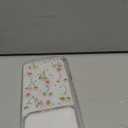 For iPhone 17 Pro Clear Case with Pressed Real Flowers Design,Glitter Cute Pink Floral Pattern Slim Soft TPU Protective Women Girl's Phone Cover for iPhone 17 Pro