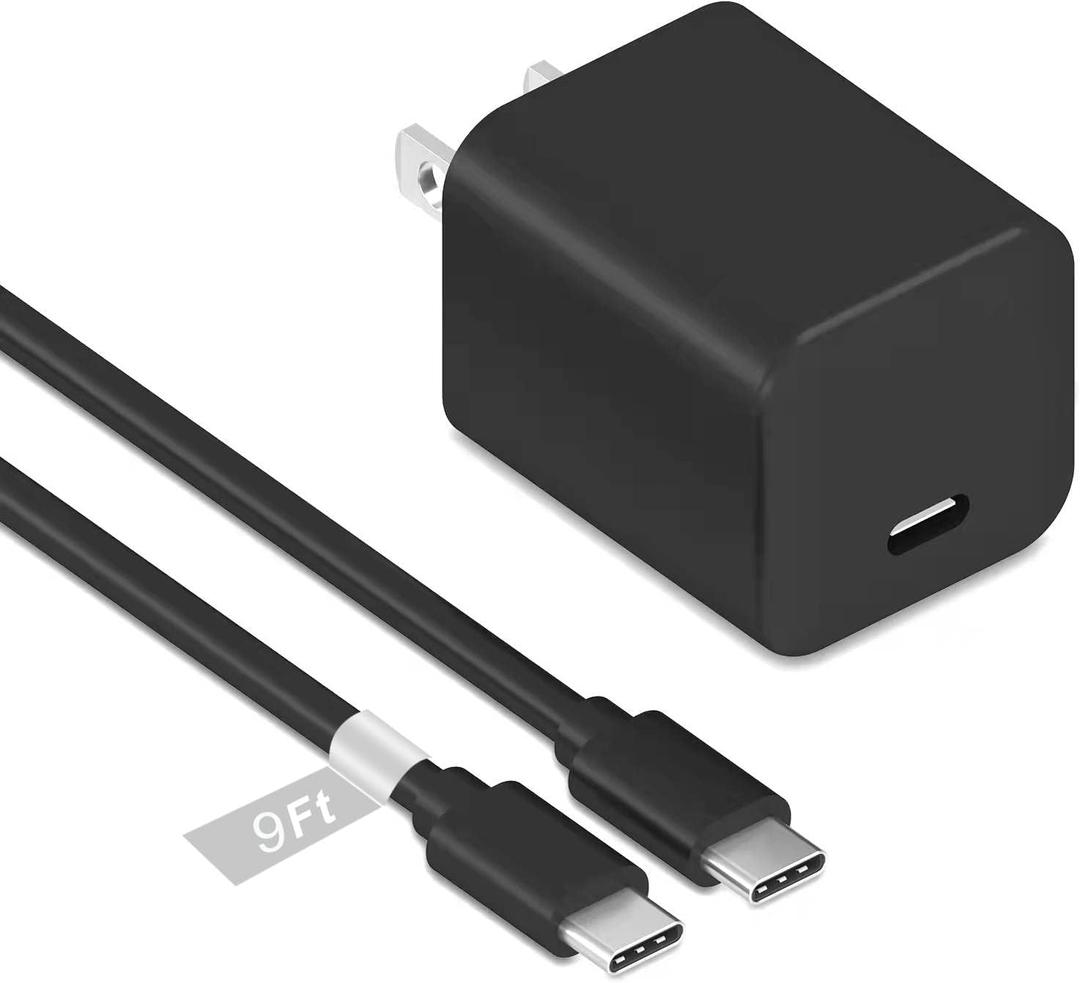 9Ft Charger for Nintendo Switch,PD Power Charger Adapter,Fit for Nintendo Switch/Lite/OLED,with 10Ft USB C Exra Long Cable