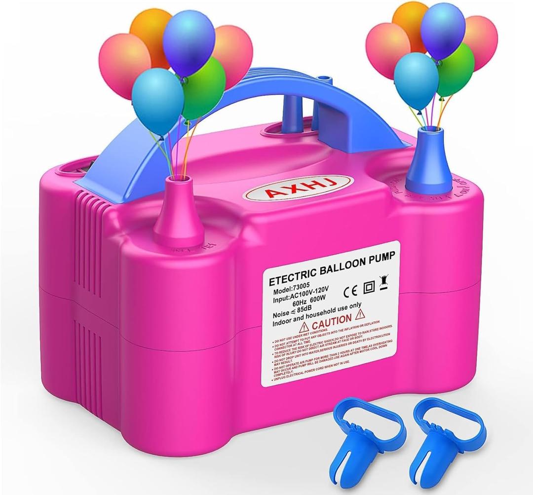 AXHJ Balloon Pump Electric Air Pumps,Electric Air Balloon Pump,Balloon Inflator for Balloons in Birthday Party for Decorations, AC110V