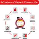 Cluparis 1-Pound Commercial Heavy Duty Round Trimmer Line .155-Inch-by-102-ft String Trimmer Line in Spool, Nylon Weed Eater String with Line Cutter, Red