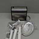 Electric Meat Grinder, Sausage Stuffer with 3 Sausage Tubes, 2 Blades, 3 Plates, 3200W Max, Meat Grinder Heavy Duty for Home Kitchen Use, Stainless Steel (Black)