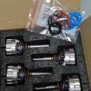 SEALIGHT 9005 9006 Fog Lights - for Off Road Powersports- 6000k Cool White LED Light with 20000 RPM turbo Fan 60000H Lifespan, 1:1 Mini Size Fog Lights, Pack of 4