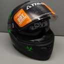 TRIANGLE Full Face Motorcycle Helmet Dual Visor Helmets for Adult Men and Women with Smoked Sunshield DOT Approved