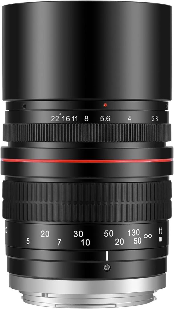 JINTU 135mm f/2.8 Telephoto Lens Manual SLR Camera Lenses for Canon EOS T7i T7s T7 T6s T6i T6 T5i T5 SL2 SL1 4000D 2000D 5D IV 90D 60D 70D 77D 80D 850D 650D 750D 550D 450D 7D