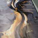 Elegant Black and Gold Wall Art 29" x 59" Canvas for Office Decor Living Room Stylish Large Artwork for Modern Art Pictures