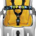 Topeak BabySeat II with MTX 2.0 Rack for 26 Non-Disc Bikes Child Seat with Suspension System, Adjustable Harness, Wrap-Around Safety, Roll Bar Handle, QuickTrack Compatible, 60 lb Capacity, TCS2208
