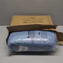 CozyLux Full Size Comforter Sets Grayish Blue, 7 Pieces Pintuck Bed in A Bag Blue Comforter Full Size, Pinch Pleat Bedding Sets with All Season Comforter, Sheets, Pillowcases & Shams