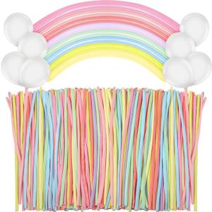 Sratte 1000 Pcs Bulk Animal Balloons 260Q Twisting Long Balloon Assorted Color for Halloween Animal Shape Weddings, Birthdays Clowns, Xmas Presents(Pastel Colors)