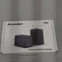 [2 Pack] USB C Charger Block 160W, 3-Port GaN Super Fast Charger, Dual 65W Type C Charging Block, Foldable QC3.0 Laptop Fast Charging Adapter for MacBook, iPhone, Samsung, Galaxy, iPad, Android, Black