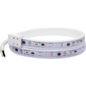 Maxxima 24 in. Hardwired LED Under Cabinet Strip Light, 920 Lumens, 3000K Warm White, Kitchen and Living Room 120V White Cove Lighting, No Power Supply Needed