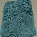 Bathroom Rugs Mat 24x17 Non Slip Chenille Bath Mats Bath Rugs for Bathroom Shower Teal