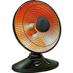 EZ-HEAT 1,000-Watt Indoor Parabolic Dish Space Heater with 70-degree Wide Oscillation and Dual Heat Settings, Adjustable Tilt, Tip Over Switch & Overheat Protection Sensor, MT-BFGD-8C