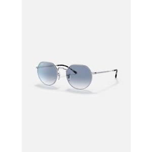 Ray-Ban Jack DISPLAY MODEL Sunglasses ￼ Hexagonal RB3565 003/3F Silver/Blue