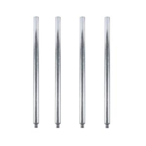 KPS 35" Galvanized Work Table Legs, Bullet Feet, Set of 4 NSF
Galvanized steel, set of 4. Adjustable bullet feet level uneven floors. Fits standard commercial work tables. NSF certified.