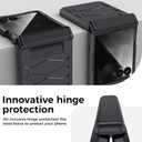 GooseBox for Motorola Razr Ultra 2025 Case,Built-in Privacy Screen Protector&Hinge Protection Shockproof All-Inclusive Smartphone Cover for Motorola Razr Ultra 2025(Black)