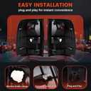 Tail Lights Compatible with 2004-2008 Ford F150 Halogen Type Smoked Red Brake Rear Lamp Taillights