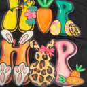 Hip Hop Easter Shirt, Easter Bunny Shirt, Carrot Shirt T-Shirt (Size 110, Black)