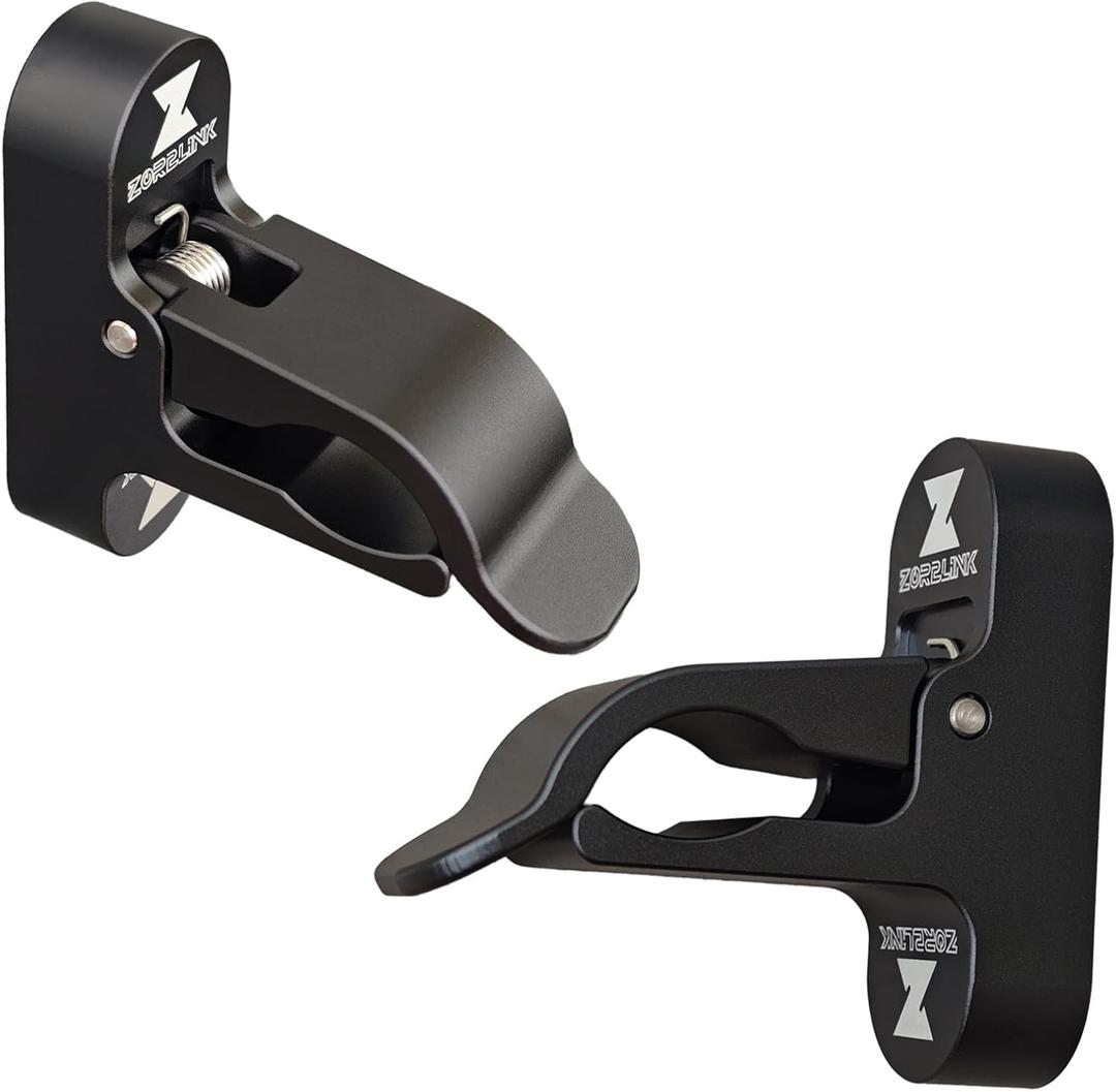 Magnetic Golf Holder Clip  Aluminum Alloy Ring Stand Clip for Golf Carts | Holds 30-70 Ring Gauges | Ideal Gifts for Golfers (Gloss Black)