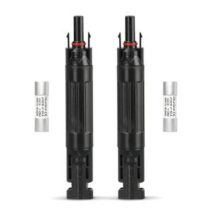 CNLonQ 30A Solar Fuse Holder Inline IP67 Waterproof Outdoor with 10x38mm Fuse for Solar Panel and Solar Controller DC1000V 2 pcs