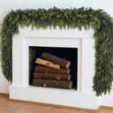 2 Pack 9Ft Christmas Garland, Real Touch Cedar Garland