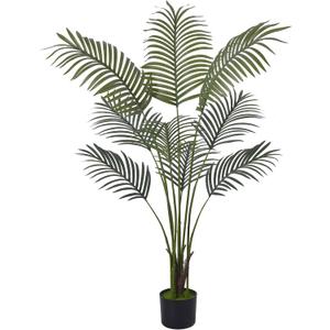 Artificial Bird of Paradise Plant Fake Tropical Palm Tree for Indoor Outdoor, Perfect Faux Plants for Home Garden Office Store Decoration (Palm Tree 120cm)
