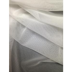Small Micro Hole See Through Stretch Nylon Spandex Mesh Power Net Fabric (White)