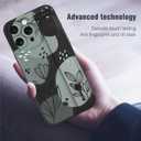 MOWIME Compatible with iPhone 16 Pro Max Case with Wrist Strap, Cute Floral Flower Shockproof Soft TPU Protective Cover for Women Girls, Slim Anti Scratch Case for iPhone 16 Pro Max 6.9 Inch, Black