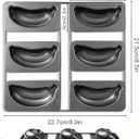 6-Cavity Banana Cake Pan Non-Stick Carbon Steel Baking Mold for Mini Cakes, Perfect for Homemade Desserts & Gifts