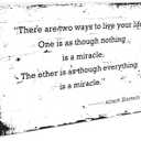 2 x White Inspirational Wooden Block Sign-4"x6" There Are Only Two Ways To Live Your Life Block Plaque Tabletop Decor-Rustic Vintage Wood Sign For Friends Family-Home Office Desk Favors & Supplies-A31