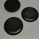 Piano Caster Cups Grand Piano Caster Cups Piano Leg Hardwood Cups Pads for Grand Piano (Wood Black, Set of 3)