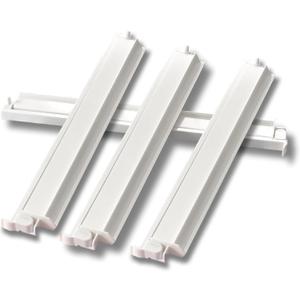 Mahjong All-in-One Tile Rack & Pusher, [Set of 4] Clear Acrylic Mahjong Combo, Modern American Majiang Tile, 18'' Ivory White Acrylic Mahjong Tile Racks/Trays/Holders(Ivory White)